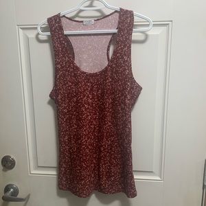 Stretchy floral tank. Super soft! Size XL